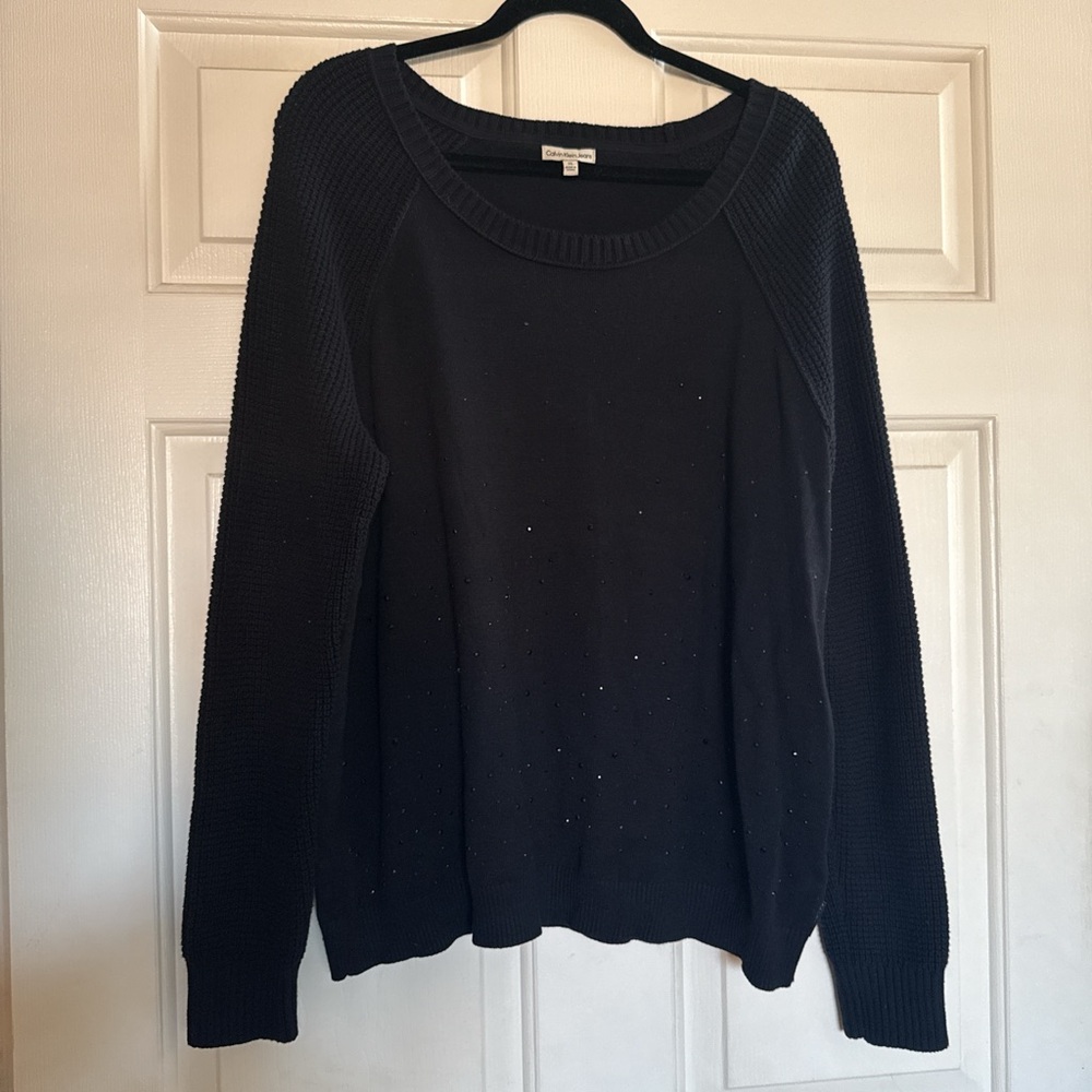 Calvin Klein Jeans Black Crew Neck Sweater